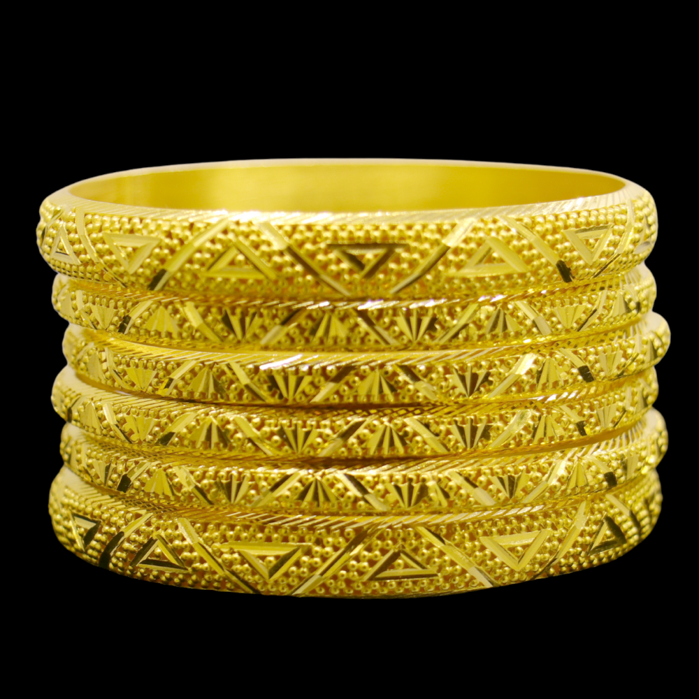 22K Gold Bangle Set, S (19) – SW25331